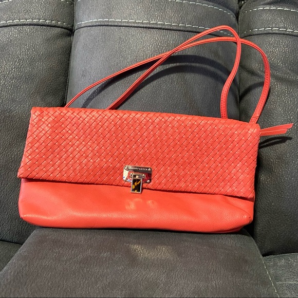 Elliott Lucca coral salmon orange colour woman Boho hand bag. Used. - Picture 10 of 14